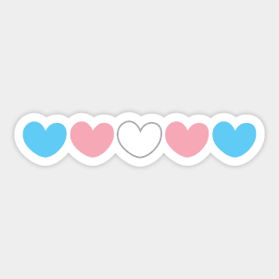 Trans pride flag Sticker